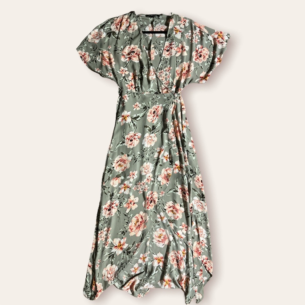 Floral Wrap dress